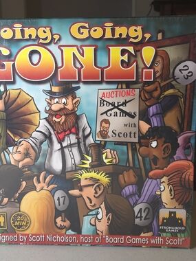 Going Going GONE! Board Game Scott Nicholson Stronghold Games NEW SEALED 2013